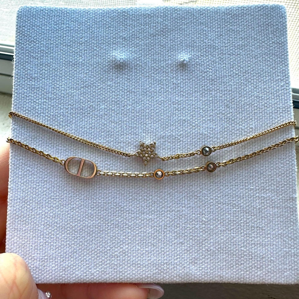 DIOR Petit CD Double Necklace